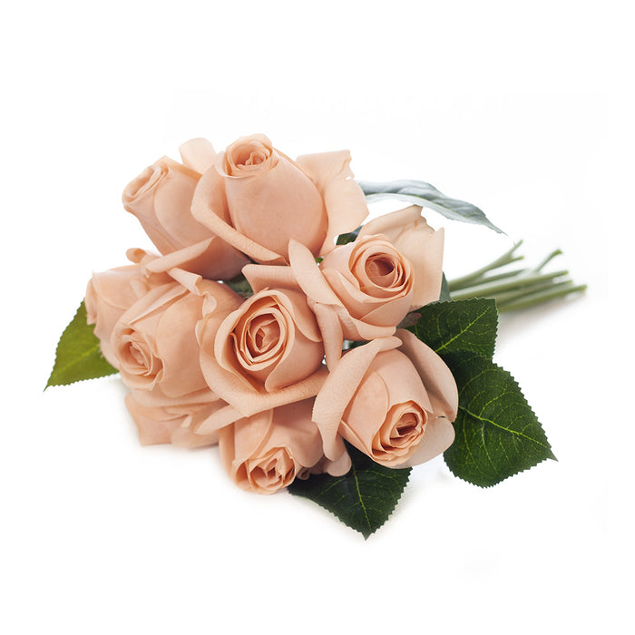 Rosebud Bouquet 30cm Blush Pink Pack of 6