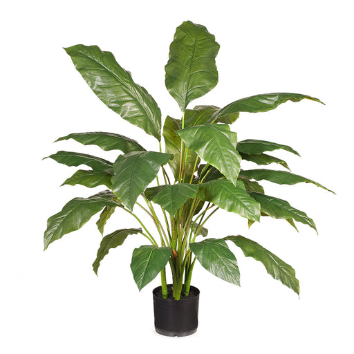 Spathiphyllum Leaf Plant Green 112cm Pack of 2