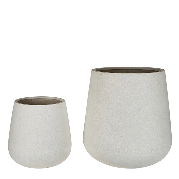 Tran Planter Cream Set of 2