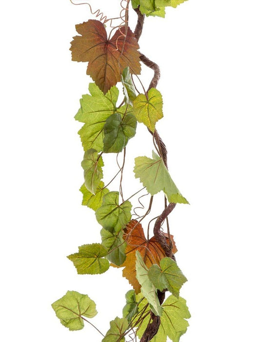 Vine Leaf Garland Grape 150cm Green Pack of 6