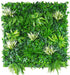 White Grassy Greenery Vertical Garden / Green Wall UV Resistant 100cm x 100cm