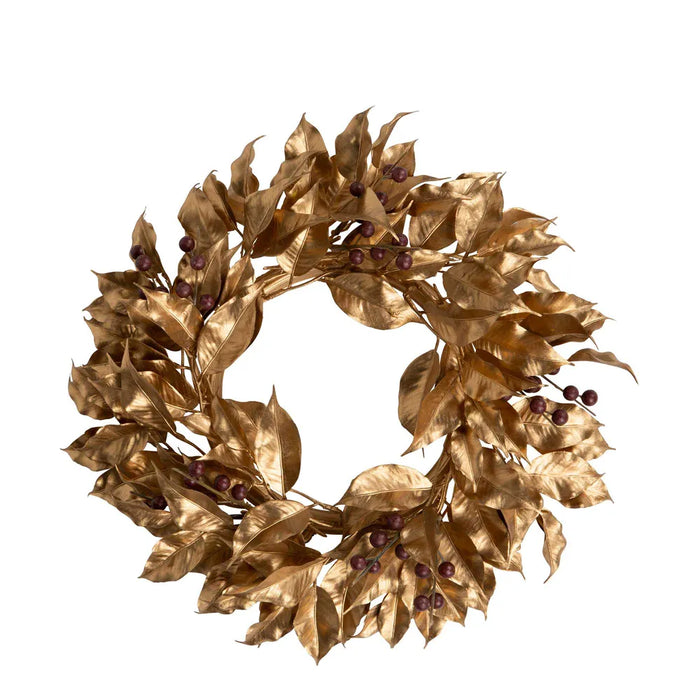Ruman Gilt Berry Wreath Gold - 35cm Set of 6