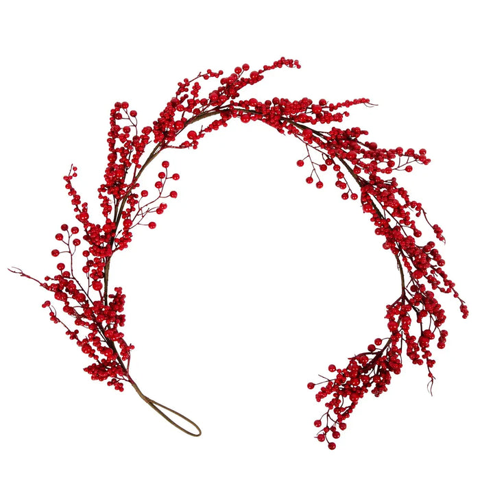 Rubin Berry Garland Red 150cm Set of 8