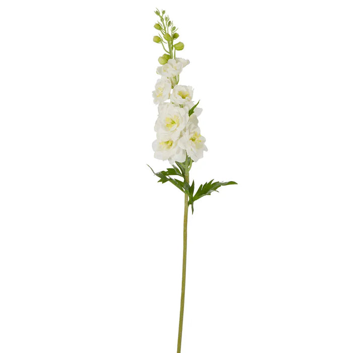 Delphinium Flower Real Touch Stem White 70cm Pack of 12