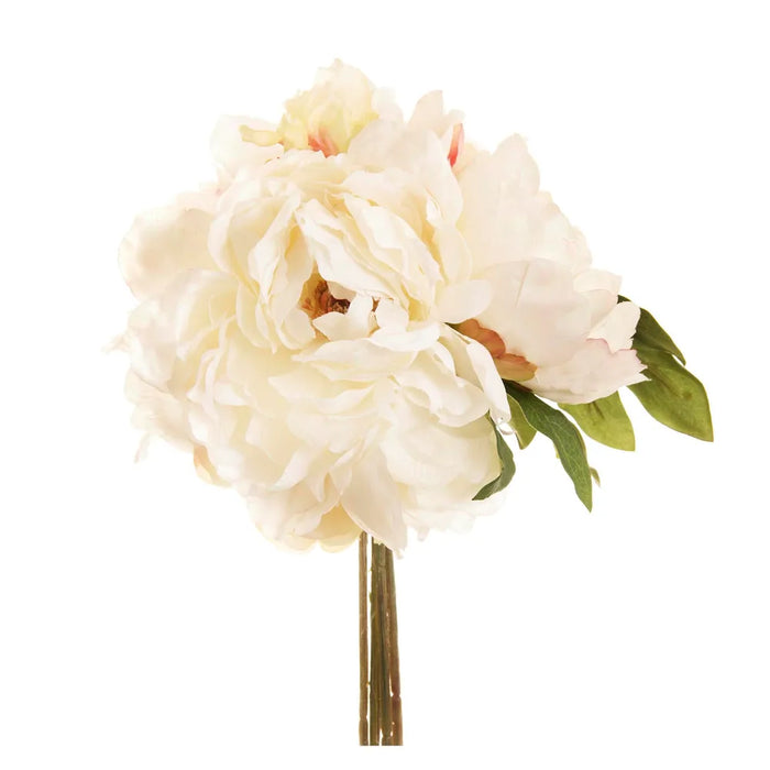 Peony Bouquet Mixed Cream 30cm Pack of 6