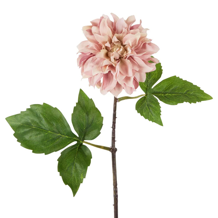 Dried Look Dahlia Stem Small Pink 43cm Pack of 12