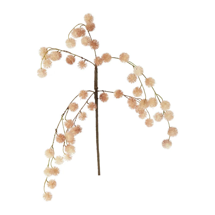 Pom Pom Leaf Branch Blush Pink 107cm Pack of 12