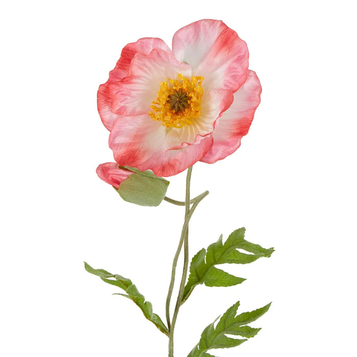 Poppy Stem 68cm Pink Pack of 12