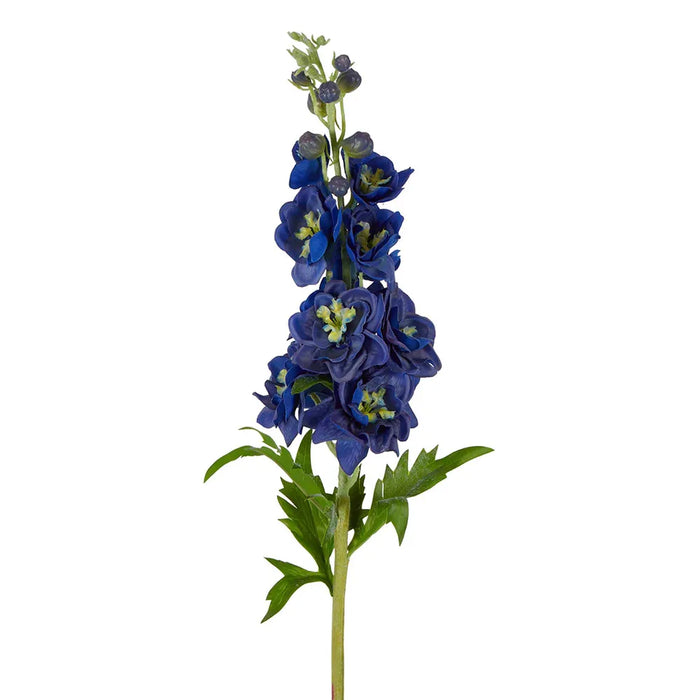 Delphinium Flower Real Touch Stem Dark Blue 70cm Pack of 12