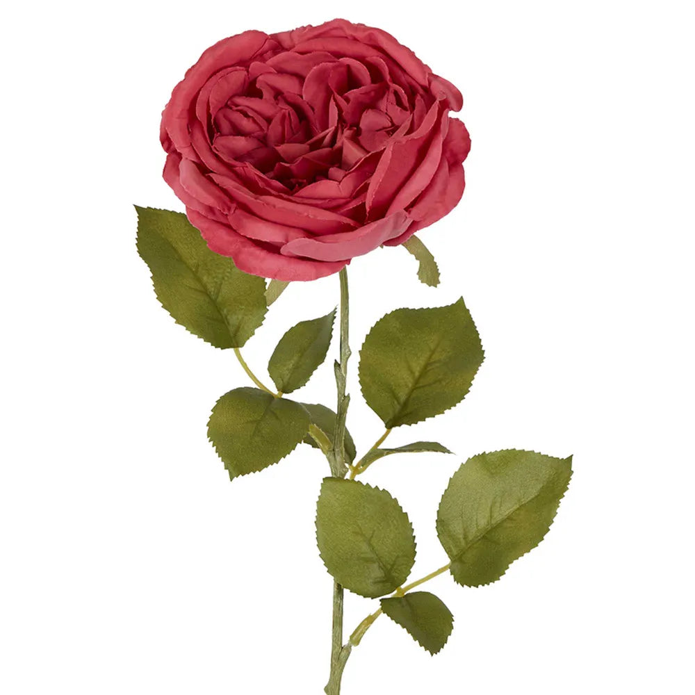 Pack of 6 x 80cm Artificial Pink Rose Stem - 18 flowers main image 1