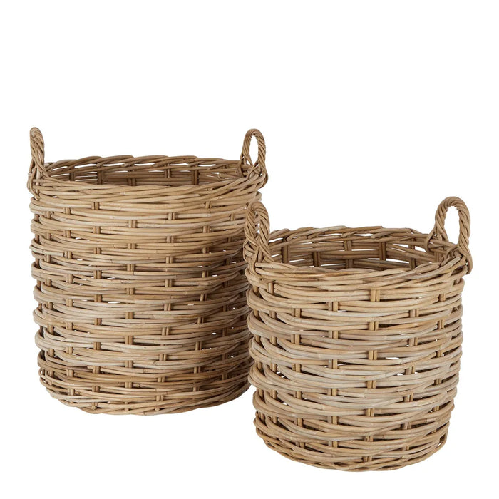 Mascal Rattan Basket 38cm and 47cm H Set Of 2