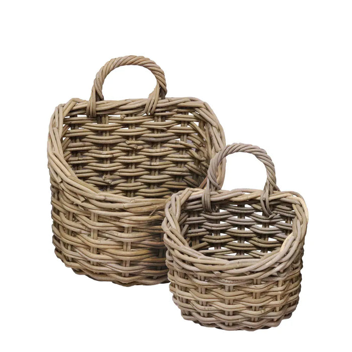 Zanza Wall Hanging Baskets 14cm and 16cm H  Set of 2