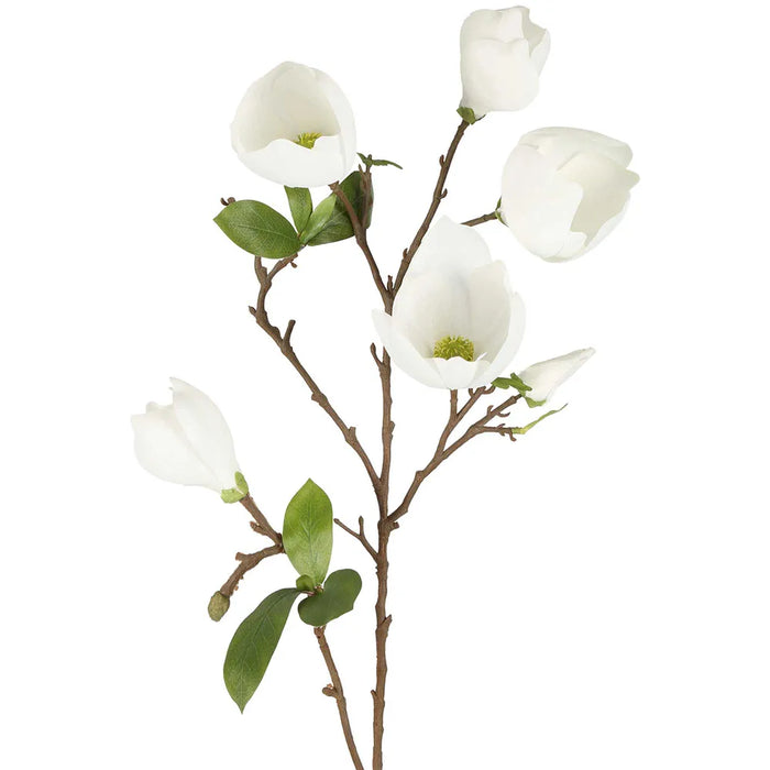 Magnolia Bud Spray White 90cm Pack of 12