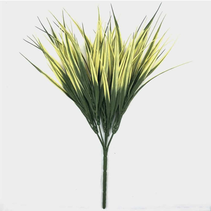 Yellow Tipped Grass Stem UV Resistant 35cm