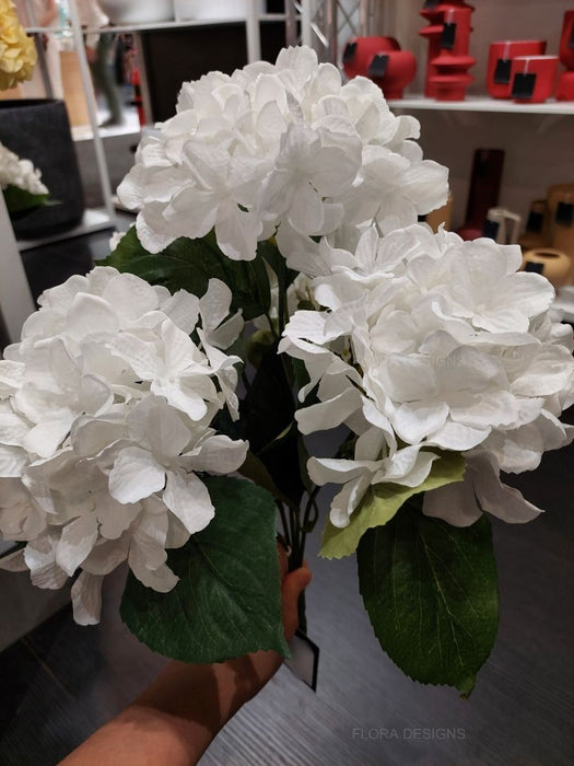 Hydrangea Bush 46cm White Pack of 12