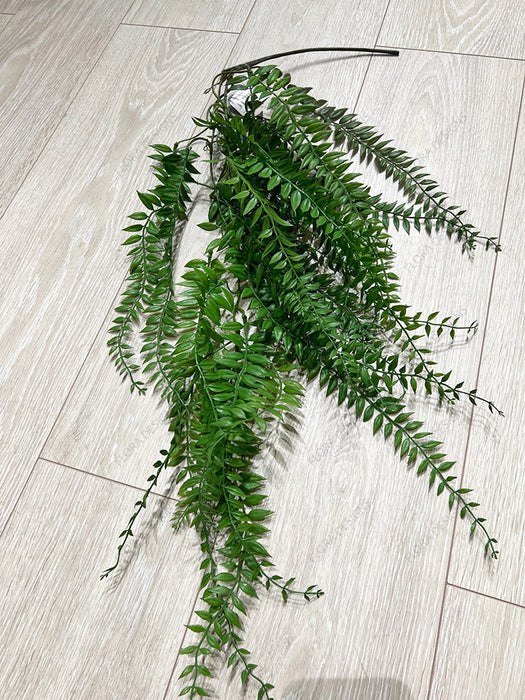 Hanging Forest Fern Leaves 85cm Green Pack of 12